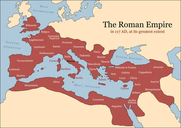 Romerska rikets provinser — Stock vektor