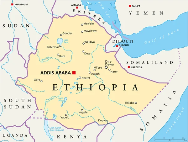 Addis Ababa Ethiopia Map