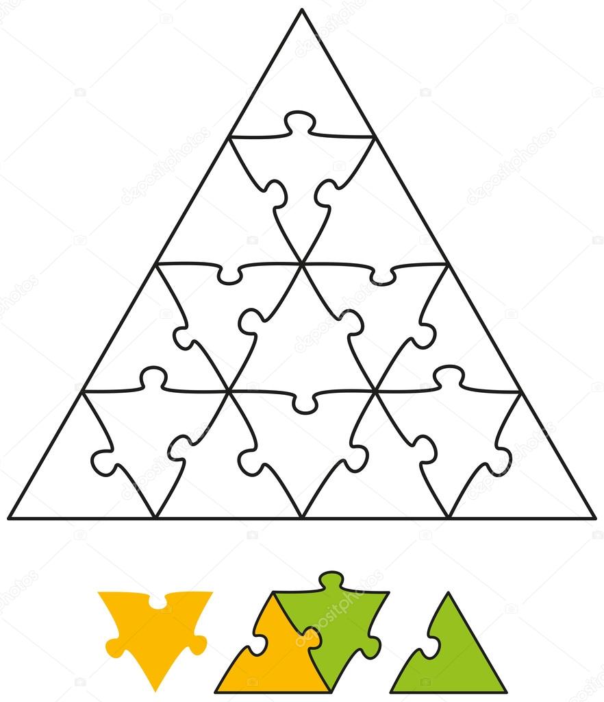 Jigsaw Puzzle Triangle