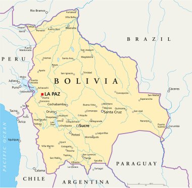 Bolivya siyasi haritası