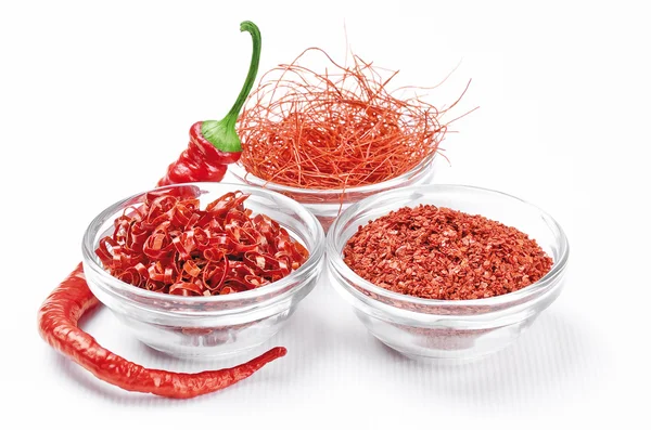 Chili fűszer variációk — Stock Fotó