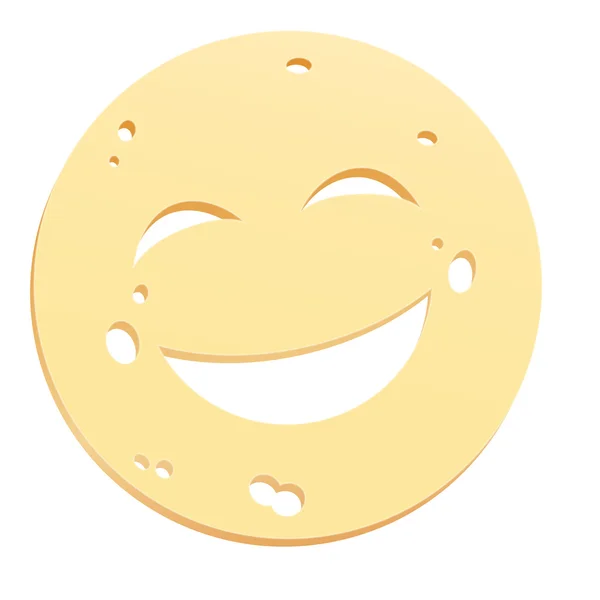 Smiley au fromage — Image vectorielle