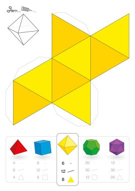 Kağıt model octahedron