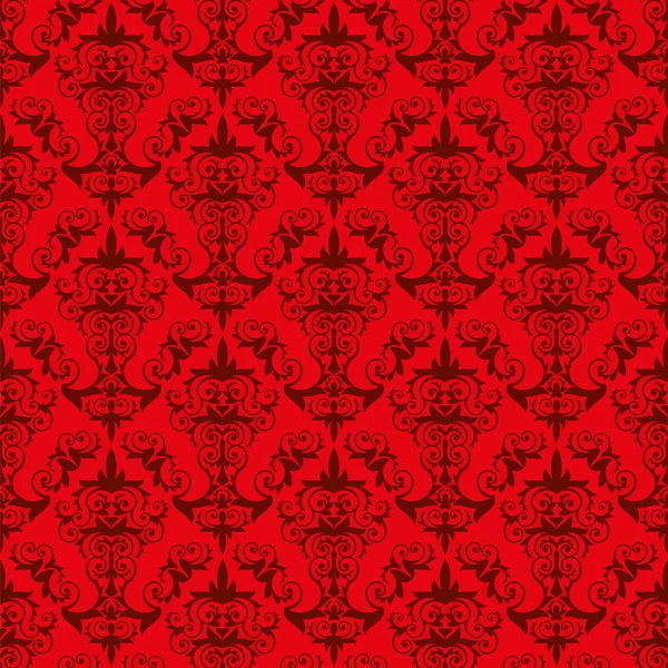 Red Wallpaper Pattern — Stock Vector