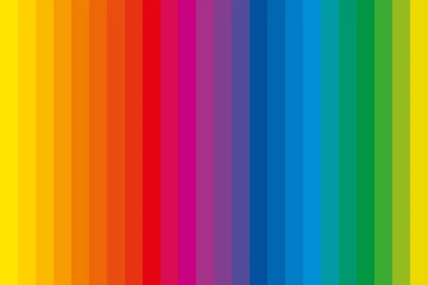 Color Bars Complementary Colors Spectrum Rainbow Colored Strips Unique Color — Vector de stock