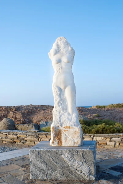 Statue von Marmoraphrodit (oder Venus) von Milos, die auf Naxos gefunden wurde, ist — Stockfoto