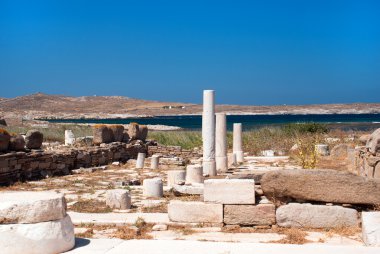 İyon sütunu sermaye, delos Adası, gre mimari detay