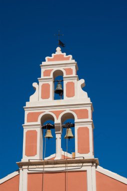 Kilise çan çan kulesi, fiskardo kefallonia kemer asılı