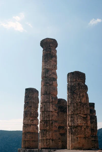 Temple of Apollo at Delphi oracle archaeological site in Greece — Stock Photo, Image