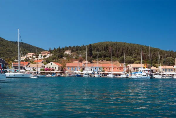 Fiscardo en la isla de Cefalonia en Grecia — Foto de Stock