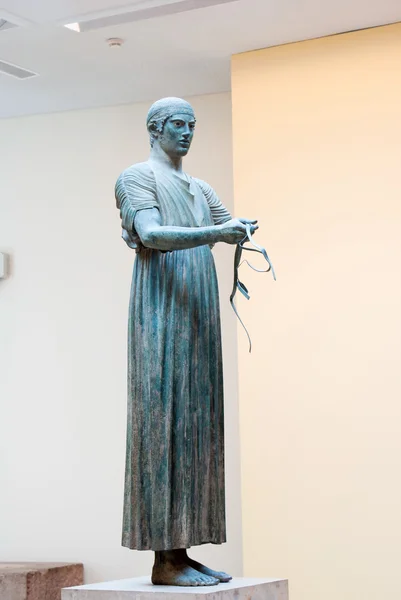 Charioteer - sergi Müzesi delphi, Yunanistan, Avrupa — Stok fotoğraf