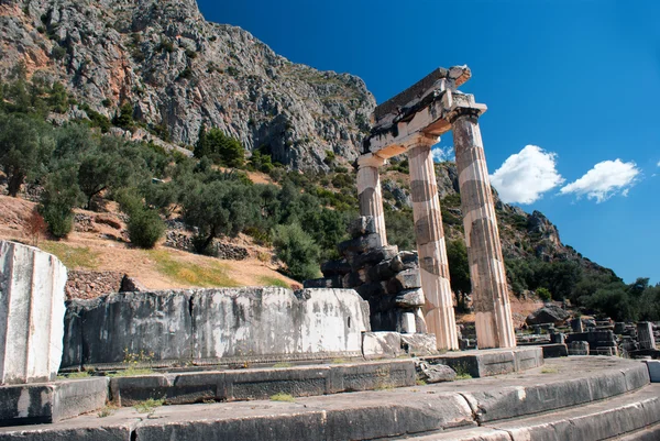 Temple d'Athéna pronoia au site archéologique de l'oracle de Delphes — Photo