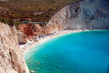 Porto katsiki beach lefkada Adası, Yunanistan
