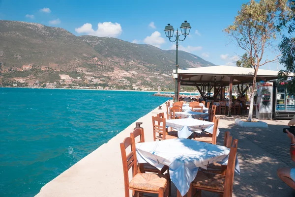 Dorp van vasiliki op het Ionische eiland lefkas, Griekenland — Stockfoto