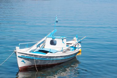 geleneksel balıkçı teknesi lefkada Adası Yunanistan