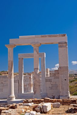 Temple of Demeter, Naxos island, Greece clipart