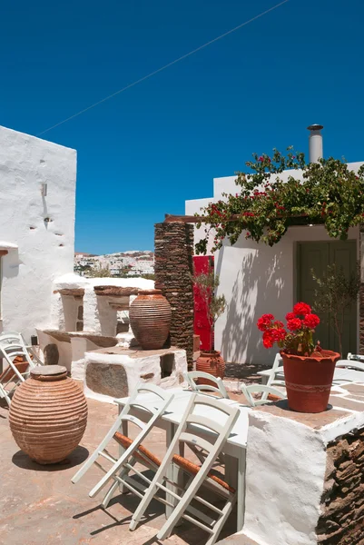 geleneksel Yunan evde sifnos Island, Yunanistan