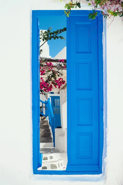 Casa griega tradicional en la isla de Mykonos, Grecia —  Fotos de Stock