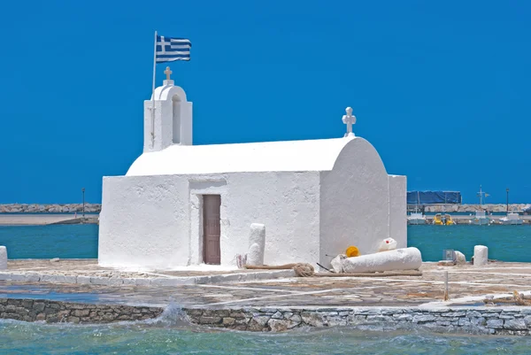 Traditional chapel on Naxos island in Greece — Stock Photo, Image