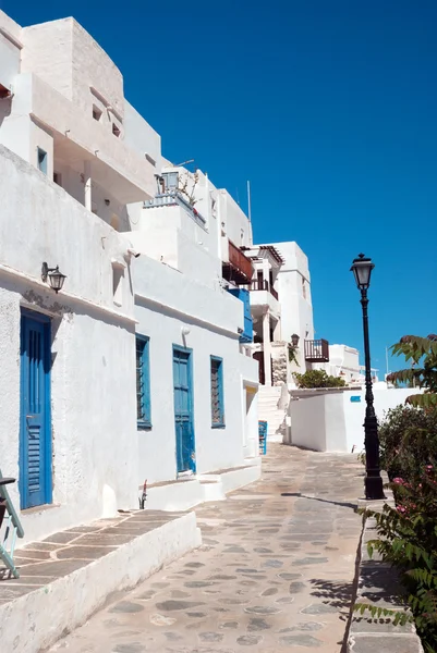 Casa griega tradicional en la isla de Mykonos, Grecia — Foto de Stock