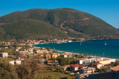 Traditional village Basiliki on Lefkas island, Greece