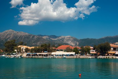 Traditional village Basiliki on Lefkas island, Greece