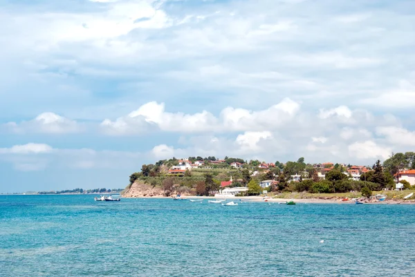 geleneksel köy-halkidiki Yarımadası Yunanistan