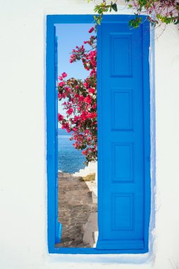 geleneksel Yunan evde mykonos island, Yunanistan