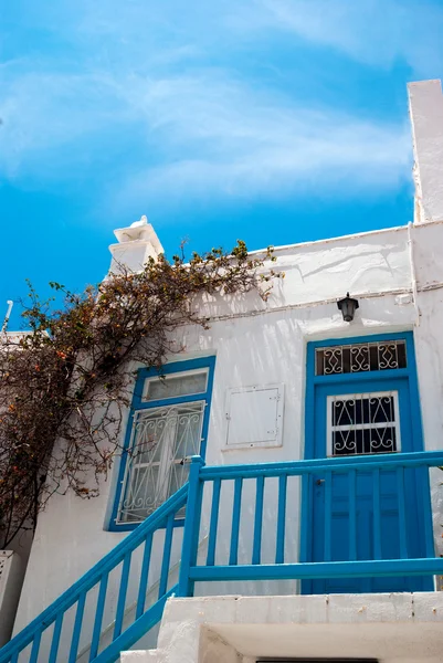Oude traditionele Griekse huis op het eiland mykonos, Griekenland — Stockfoto