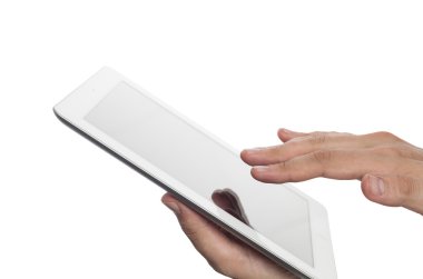 tablet bilgisayar tutmak el