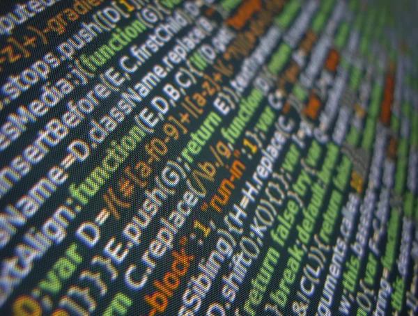 Codice javascript generico della pagina web — Foto Stock