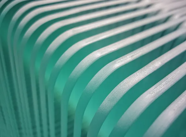 Glass shelf with rounded corners — Stock Photo, Image