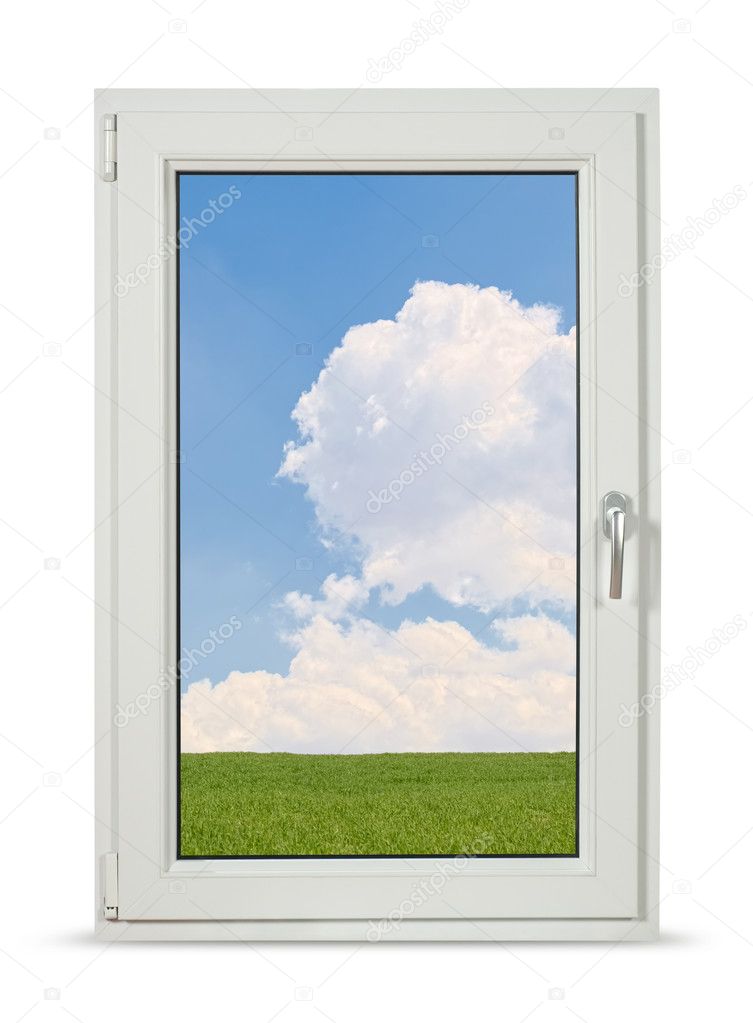 Pvc windows with clipping path