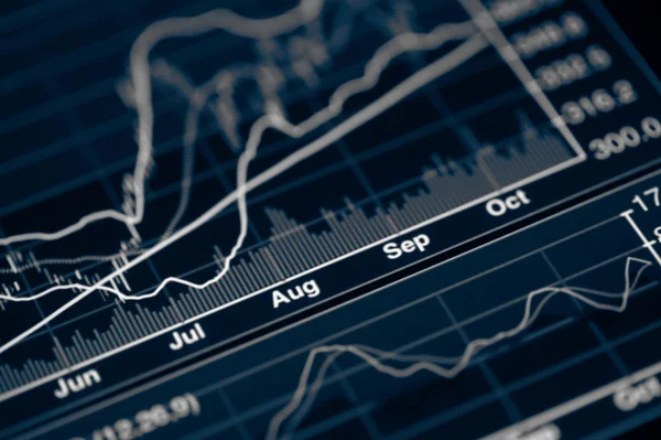 Gráfico bursátil — Foto de Stock