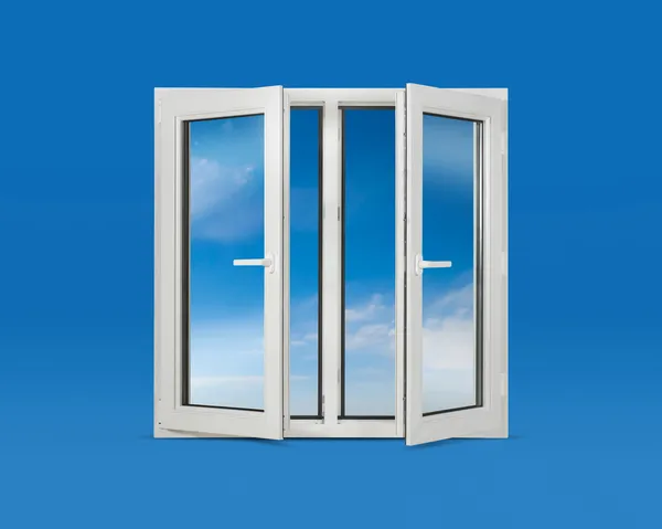 Open Pvc Windows — Stock Photo, Image