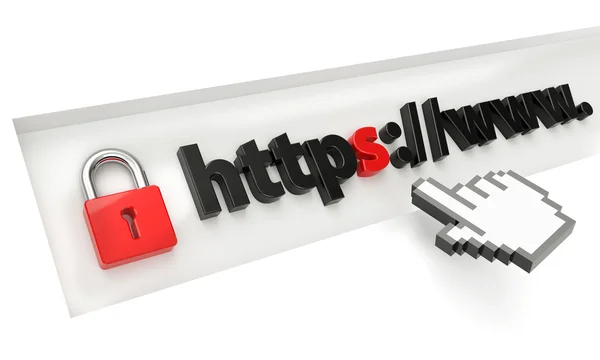 HTTPS Bezpěčný — Stock fotografie