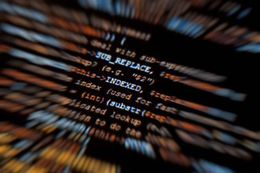 Web sayfası genel javascript kodu bilgisayar monitör