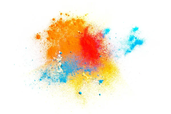 Mistura Tinta Química Abstrata Colorida Salpicos Fundo Branco Explosão Tinta — Fotografia de Stock
