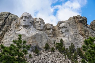 ünlü ve dağ heykel - rushmore Dağı, Güney dakota. Temmuz 2009 alınan atış.