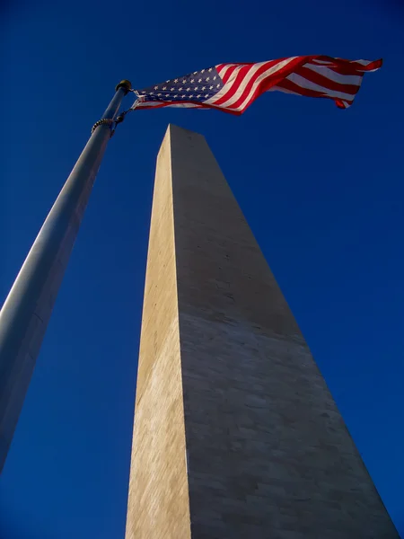 O famoso Monumento a Washington. Tomado em 2008 . — Fotografia de Stock