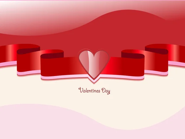 Aftelkalender voor Valentijnsdag achtergrond — Stockvector