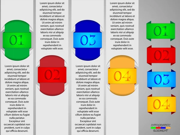 Infografica aziendale moderna - elementi — Vettoriale Stock