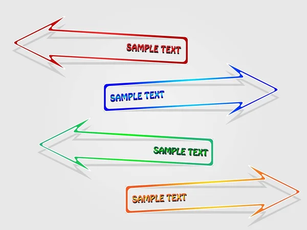 Moderne zakelijke informatie stickers — Stockvector