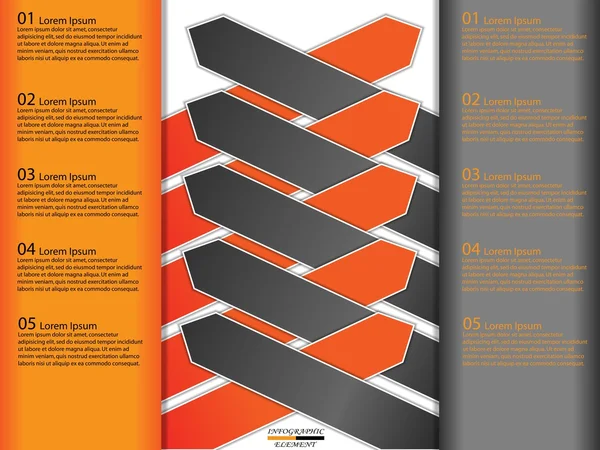Infografías modernas del negocio del papel — Archivo Imágenes Vectoriales