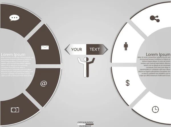 Infografías empresariales modernas — Vector de stock