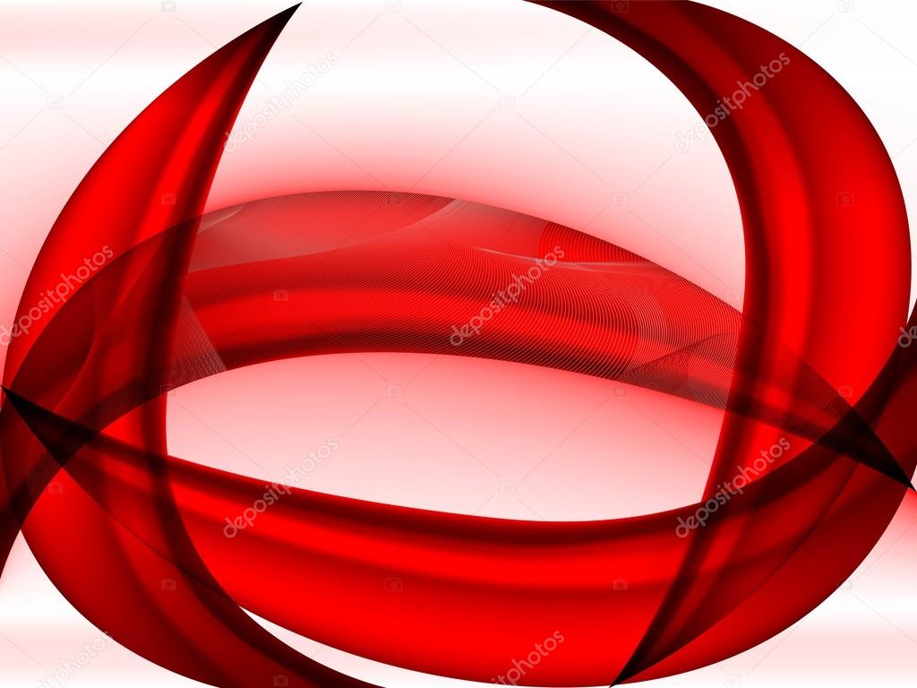 Abstract background red fractal waves