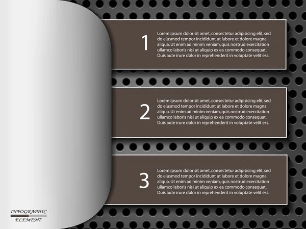 Infografía moderna, elementos de diseño realistas — Archivo Imágenes Vectoriales