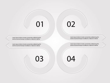 yuvarlak infographics okları