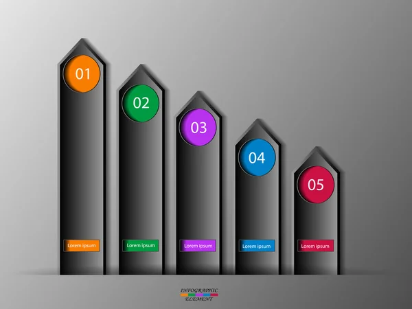 Kağıt Infographic elemanları — Stok Vektör