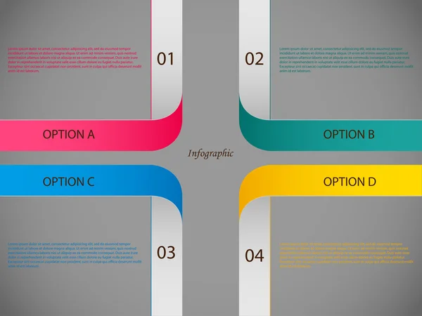 Infographie d'entreprise moderne — Image vectorielle